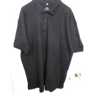 Jason Alexander Men's polo type shirt with collar - Black - XL - New without tag